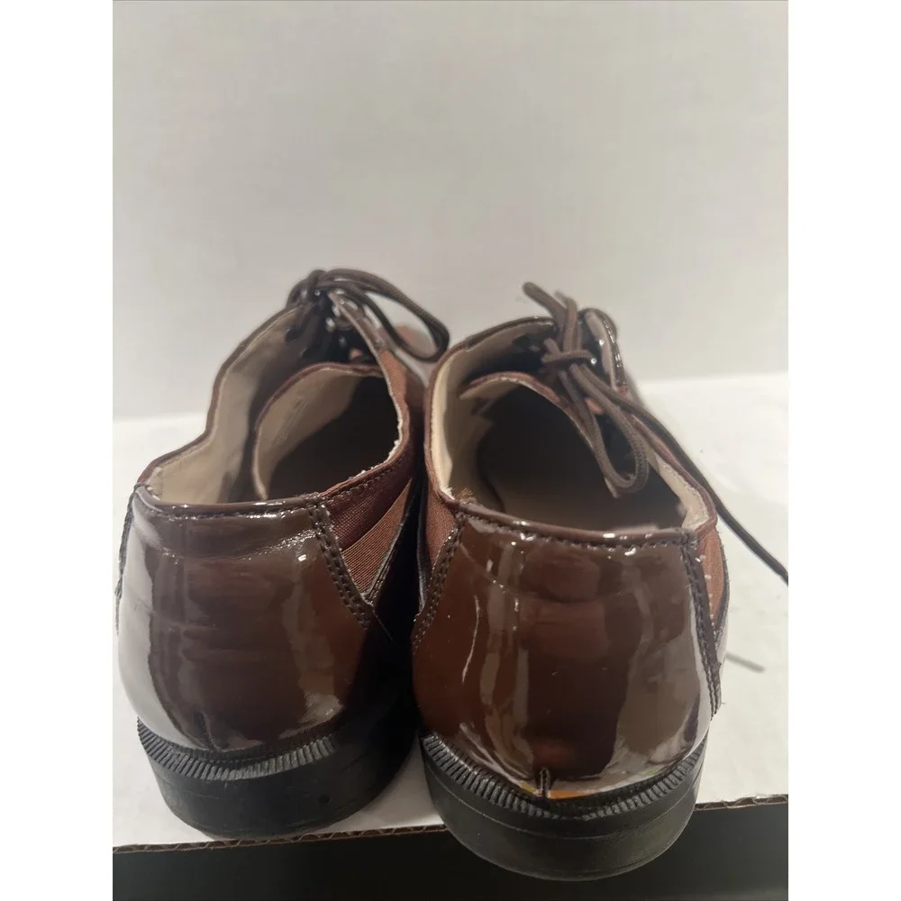 STACY ADAMS Mens Oxford Toe‎ Cap Brown Dress Shoes Size 9 M